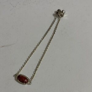 Kendra scott gold bracelet goldstone charm